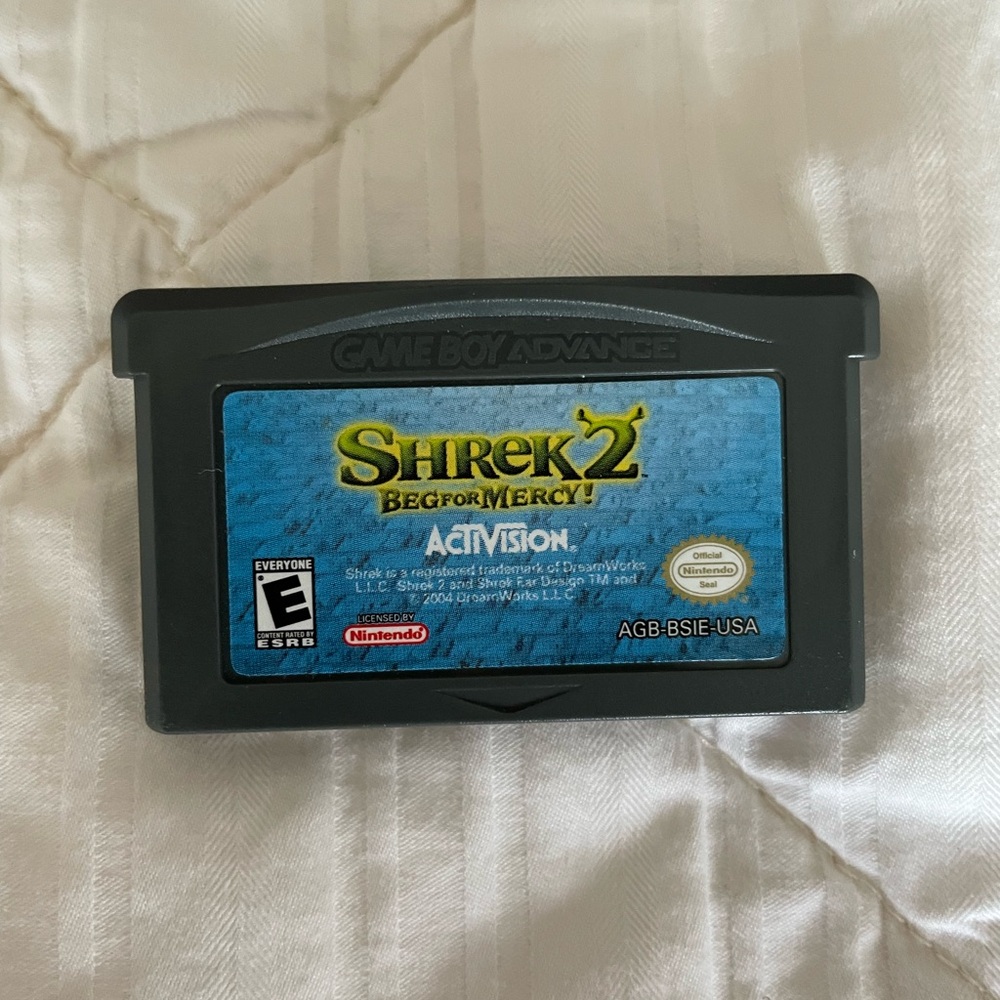 Shrek 2 Beg for Mercy GameBoy Advance Cartridge